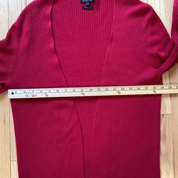 Massimo Dutti Wool Blend Cardigan Red Size Small - Picture 11 of 12